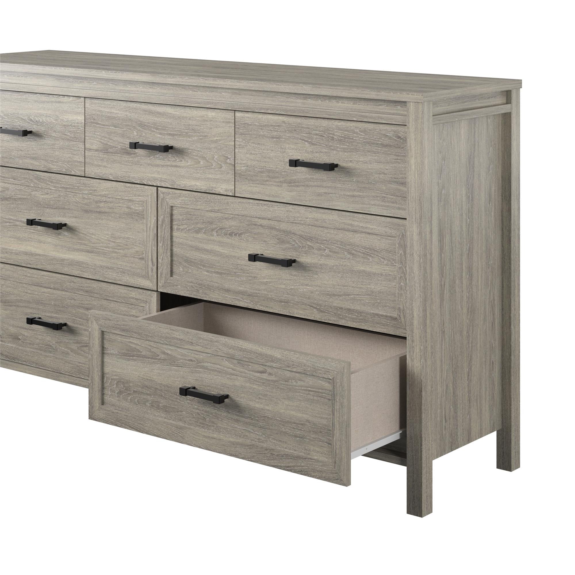 Ameriwood Home Beaumont 7 Drawer Dresser - Gray Oak - 7 Drawer