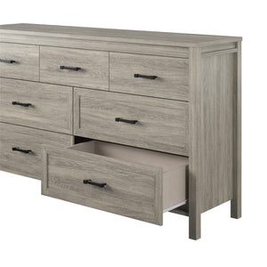 Ameriwood Home Beaumont 7 Drawer Dresser - Gray Oak - 7 Drawer
