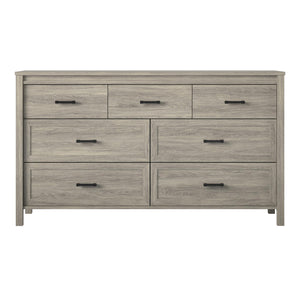 Ameriwood Home Beaumont 7 Drawer Dresser - Gray Oak - 7 Drawer