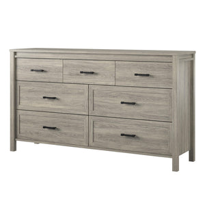Ameriwood Home Beaumont 7 Drawer Dresser - Gray Oak - 7 Drawer
