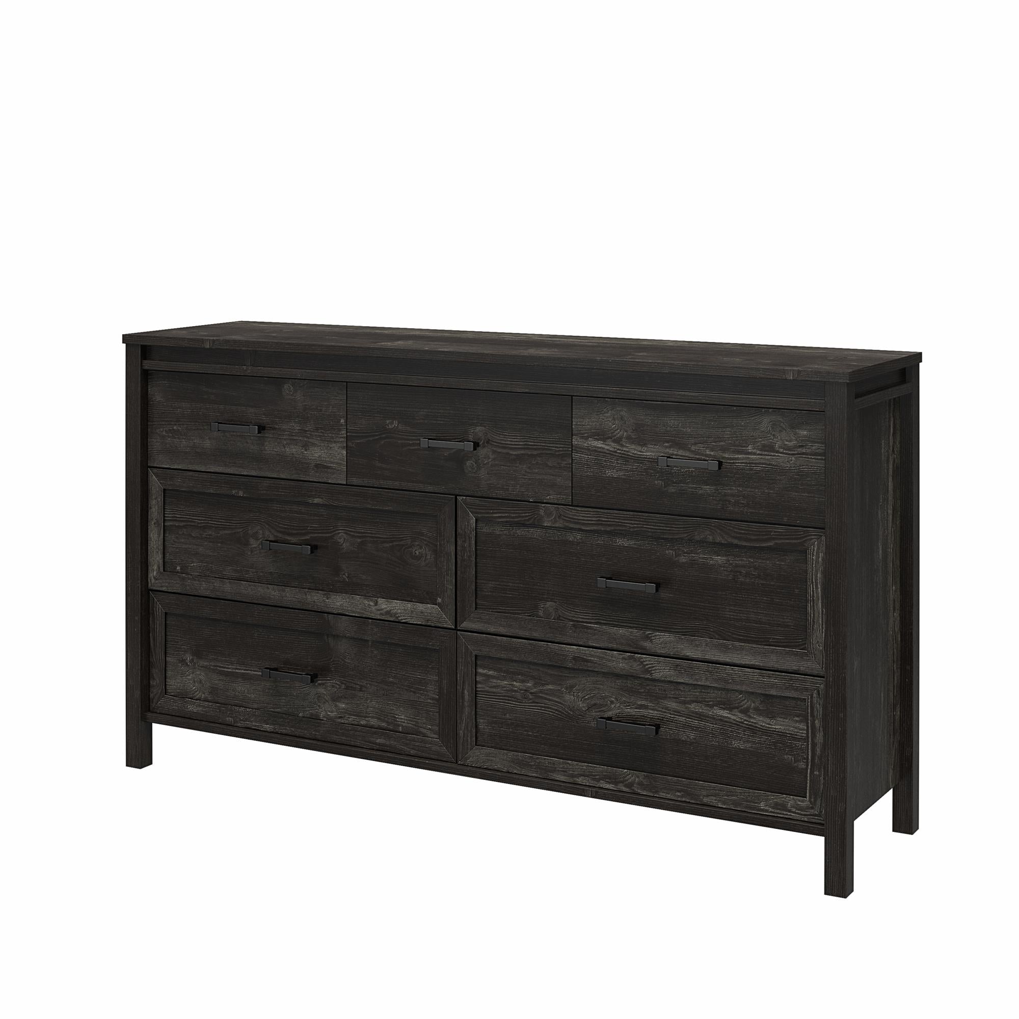 Ameriwood Home Beaumont 7 Drawer Dresser - Black Oak - 7 Drawer