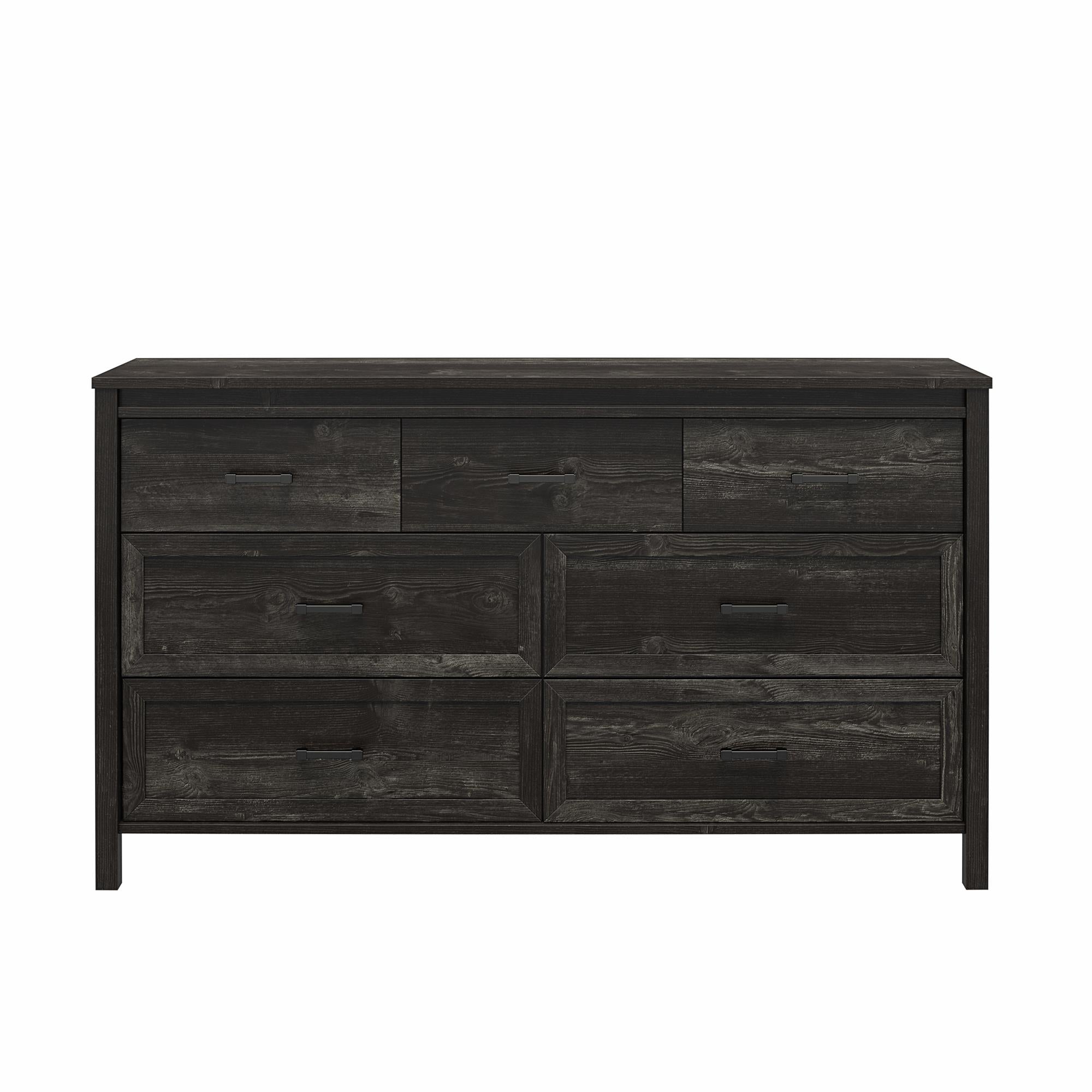 Ameriwood Home Beaumont 7 Drawer Dresser - Black Oak - 7 Drawer