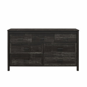 Ameriwood Home Beaumont 7 Drawer Dresser - Black Oak - 7 Drawer