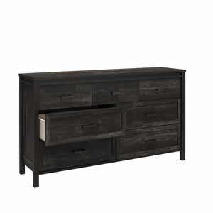 Ameriwood Home Beaumont 7 Drawer Dresser - Black Oak - 7 Drawer