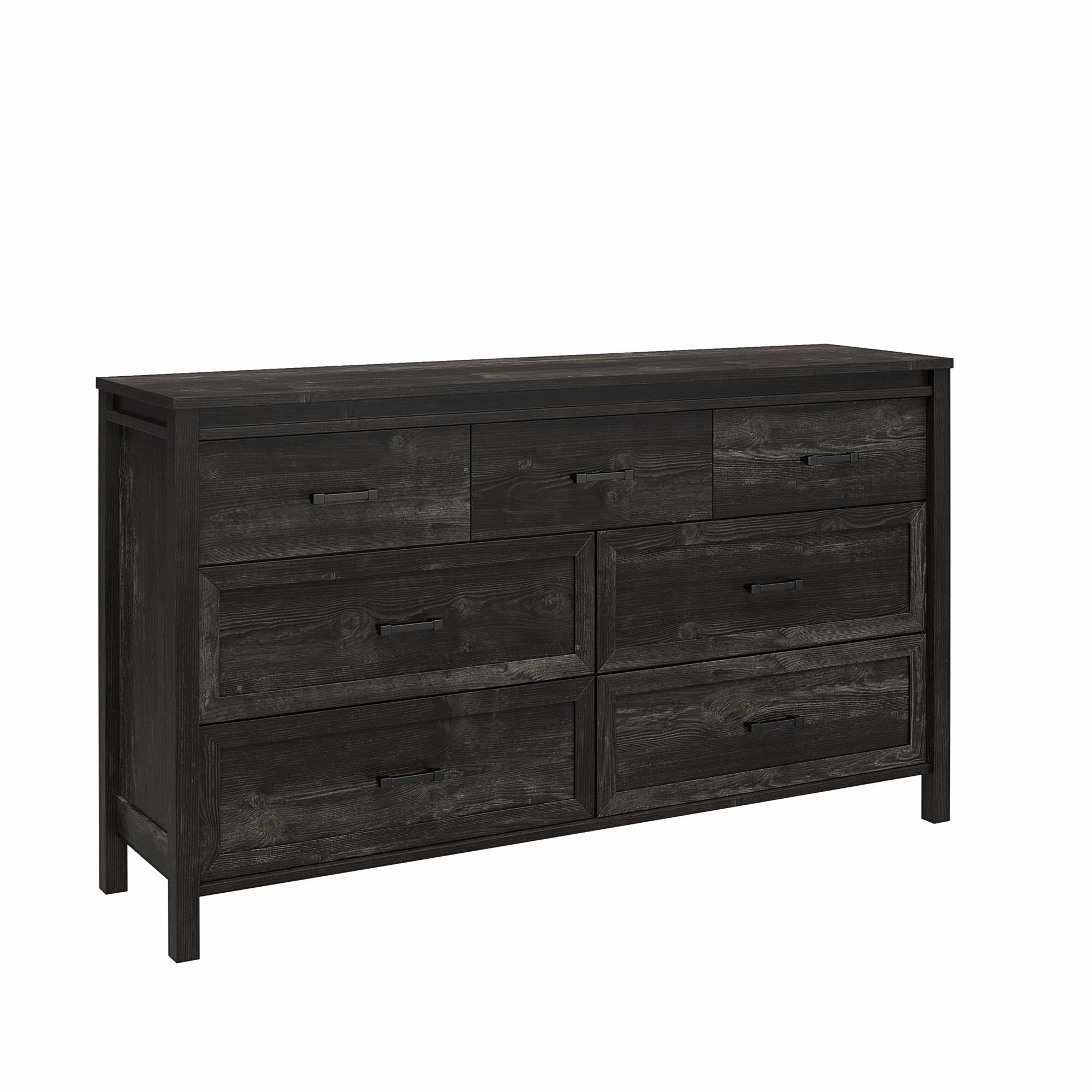 Ameriwood Home Beaumont 7 Drawer Dresser - Black Oak - 7 Drawer