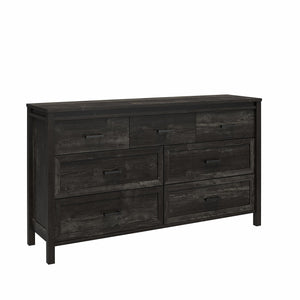 Ameriwood Home Beaumont 7 Drawer Dresser - Black Oak - 7 Drawer