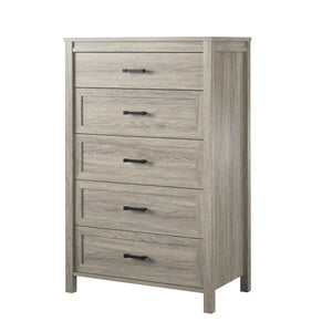 Ameriwood Home Beaumont 5 Drawer Dresser - Gray Oak - 5 Drawer