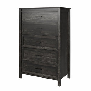 Ameriwood Home Beaumont 5 Drawer Dresser - Black Oak - 5 Drawer
