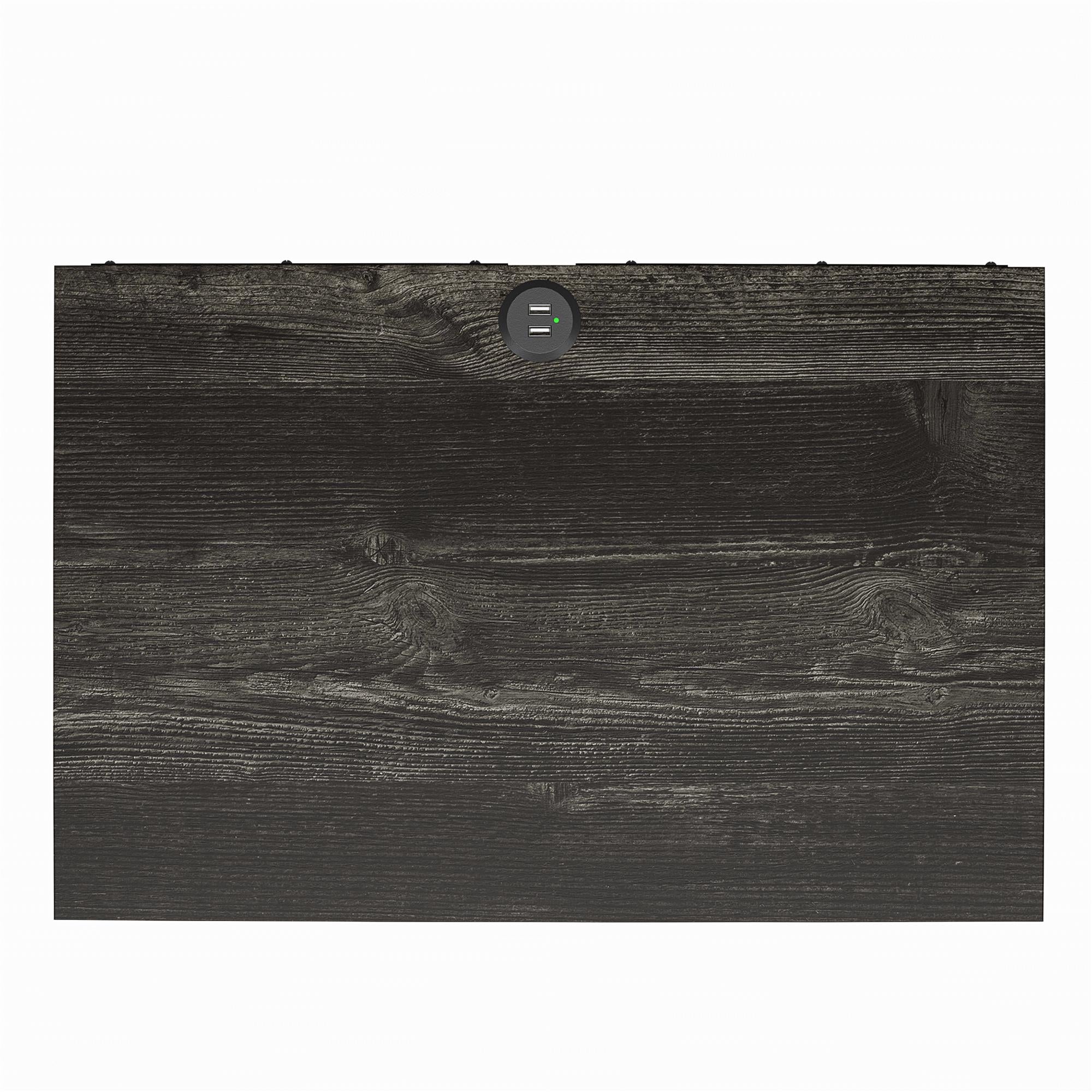 Ameriwood Home Beaumont Nightstand with 2 USB Ports - Black Oak