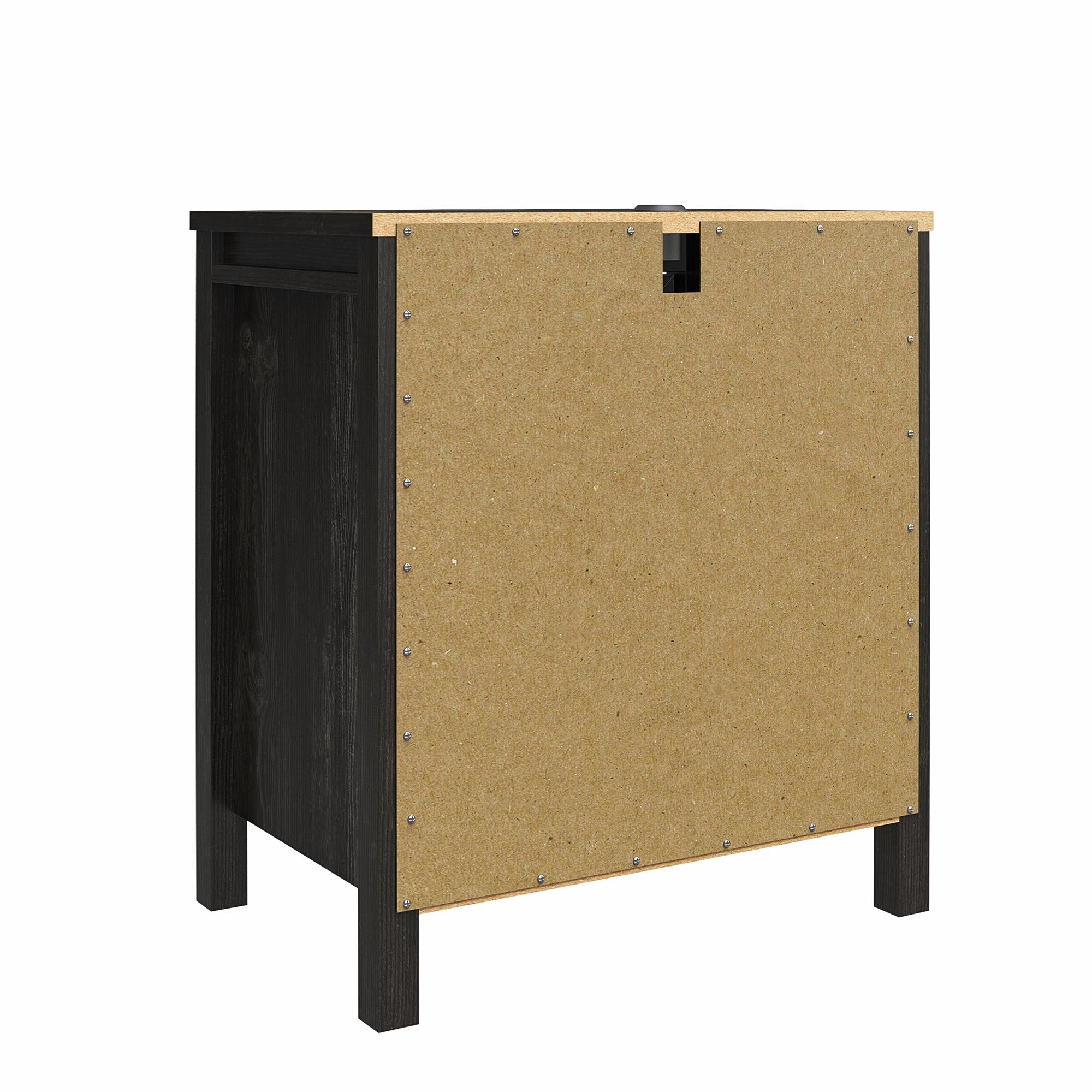 Ameriwood Home Beaumont Nightstand with 2 USB Ports - Black Oak