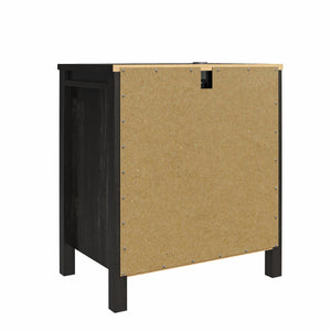 Ameriwood Home Beaumont Nightstand with 2 USB Ports - Black Oak