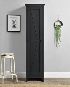 Systembuild Evolution Farmington 18" Wide Storage Cabinet - Black Oak
