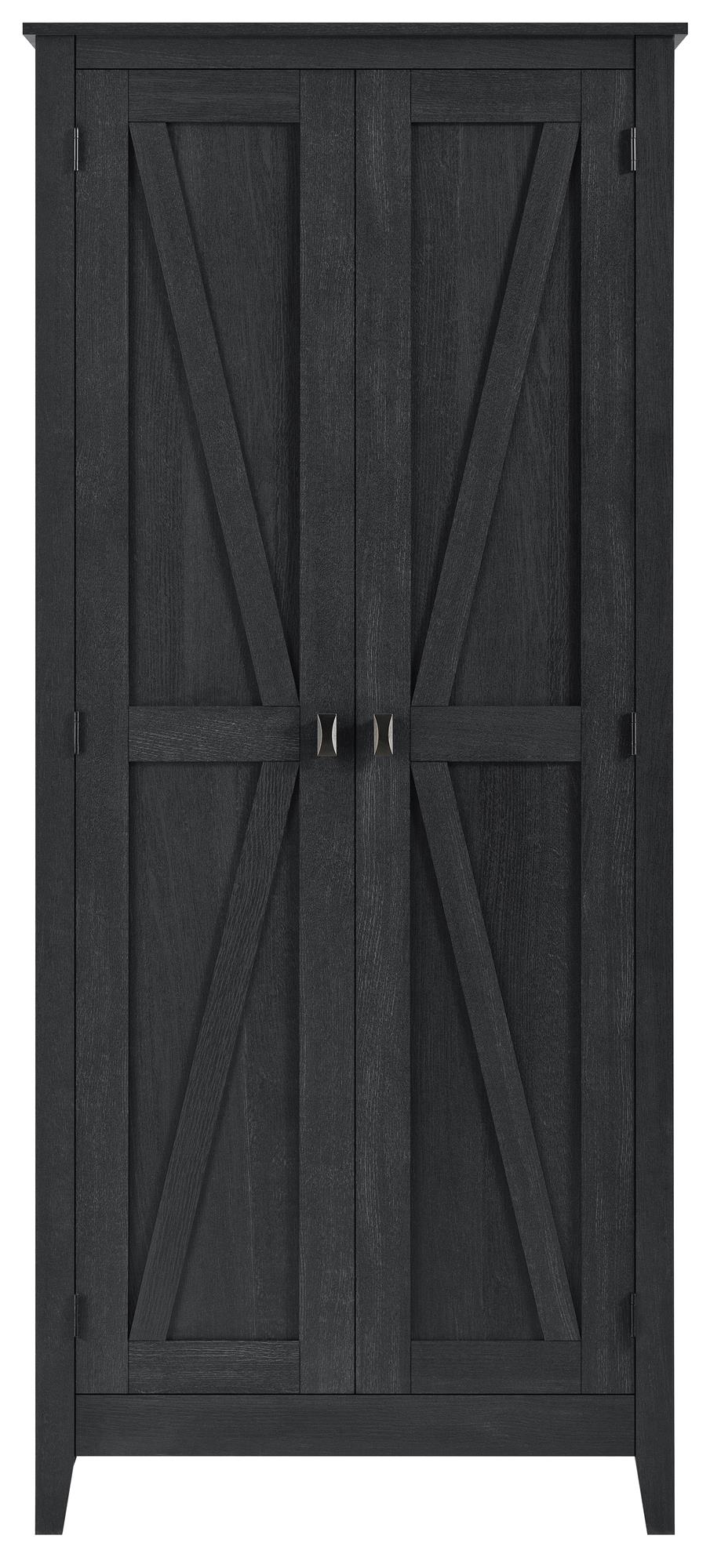 Systembuild Evolution Farmington 31.5" Wide Storage Cabinet - Black Oak