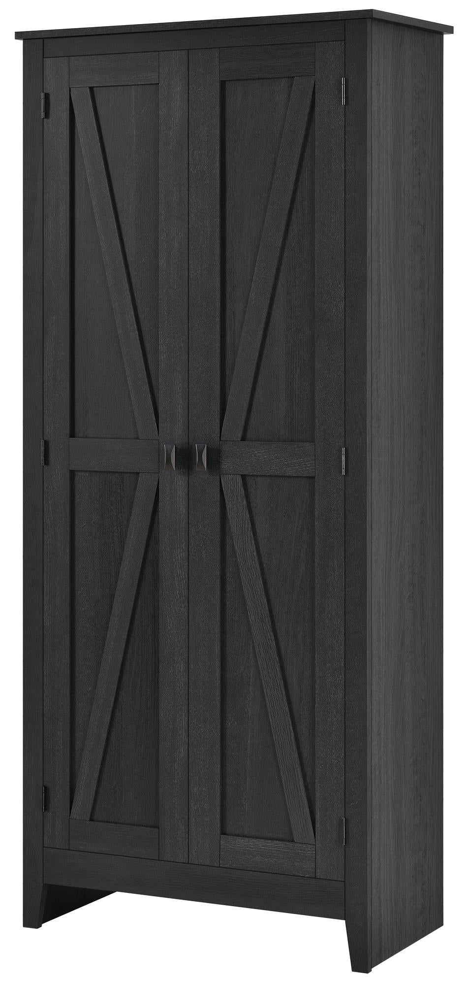 Systembuild Evolution Farmington 31.5" Wide Storage Cabinet - Black Oak