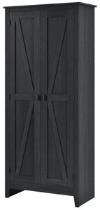 Systembuild Evolution Farmington 31.5" Wide Storage Cabinet - Black Oak