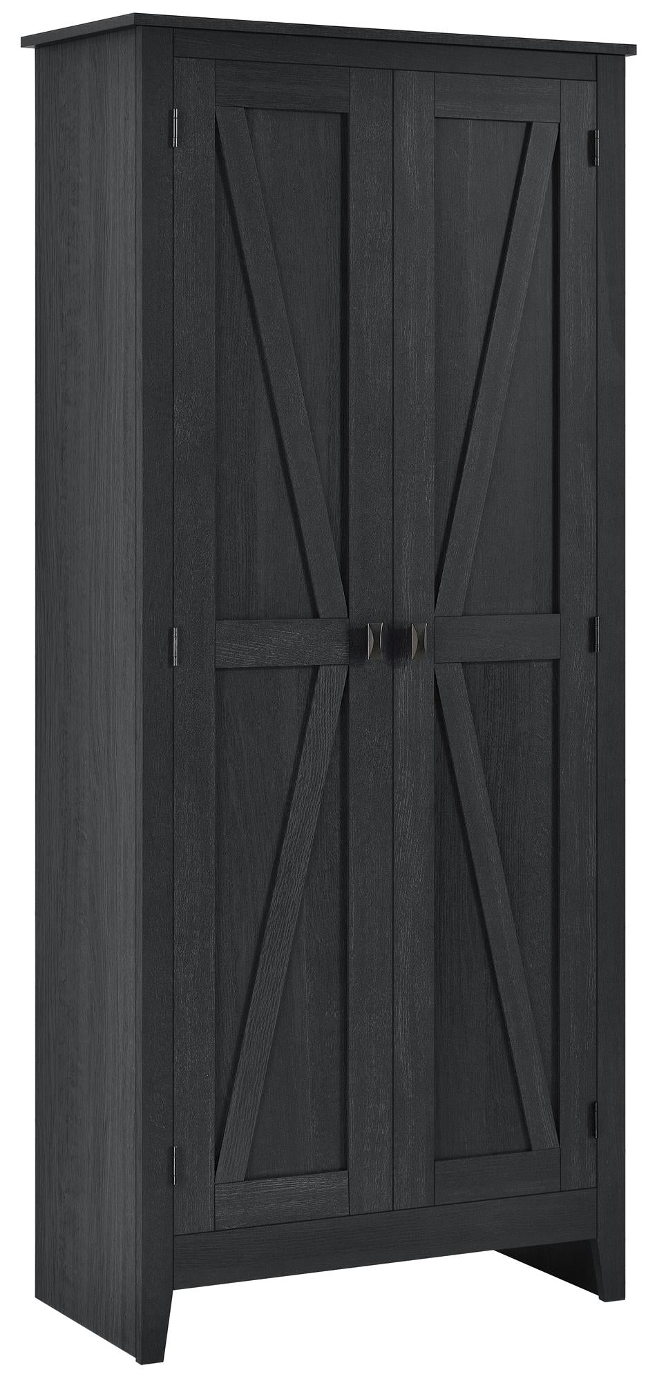 Systembuild Evolution Farmington 31.5" Wide Storage Cabinet - Black Oak