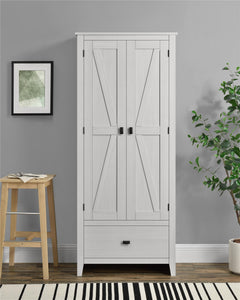 Systembuild Evolution Farmington 30" Wide Storage Cabinet - Ivory Pine