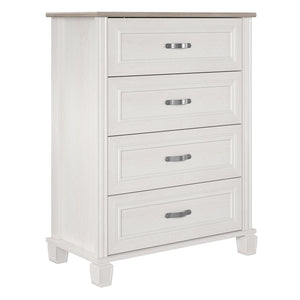 Ameriwood Home Rue Lane 4 Drawer Dresser - Ivory Oak