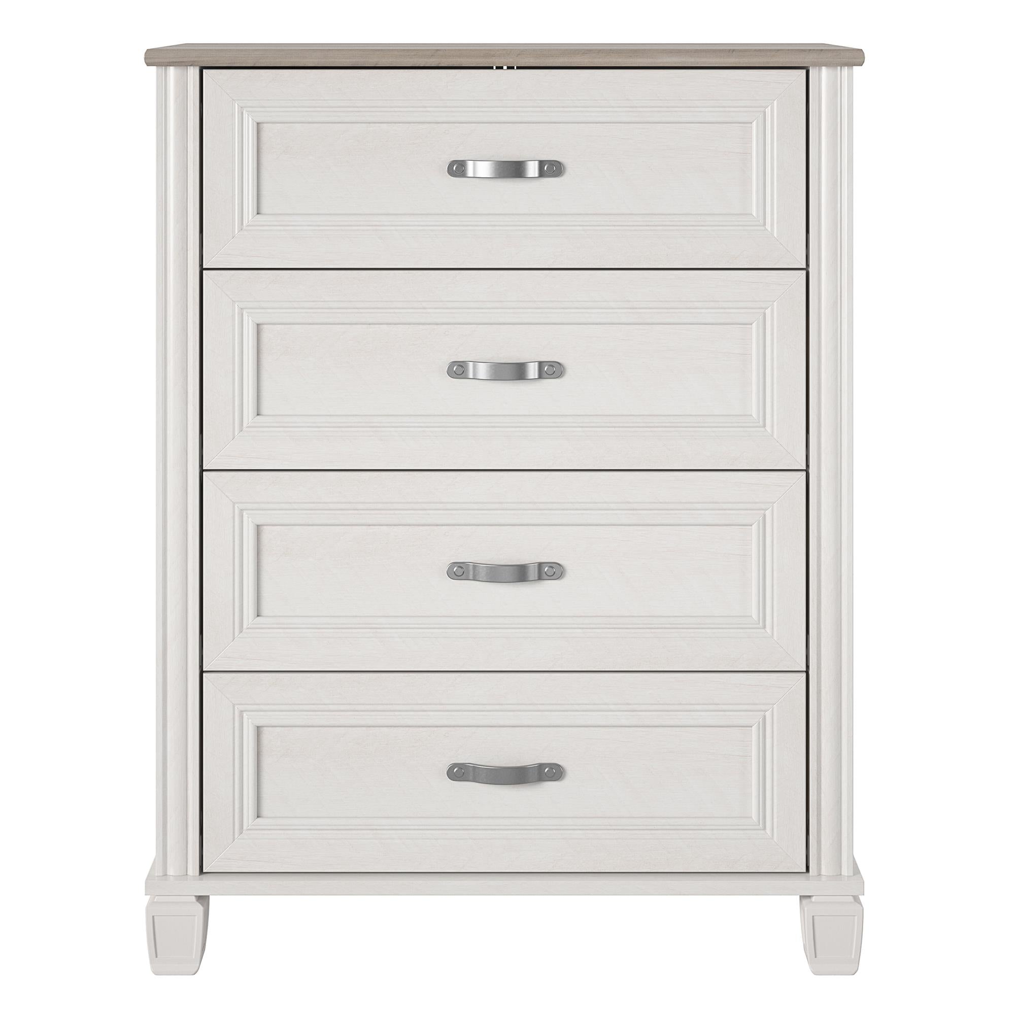 Ameriwood Home Rue Lane 4 Drawer Dresser - Ivory Oak