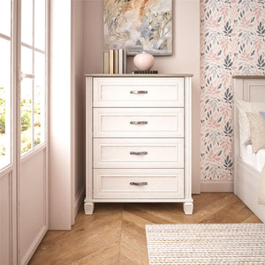 Ameriwood Home Rue Lane 4 Drawer Dresser - Ivory Oak