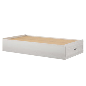 Ameriwood Home Rue Lane Twin Platform Bed with Storage Drawer - Ivory Oak