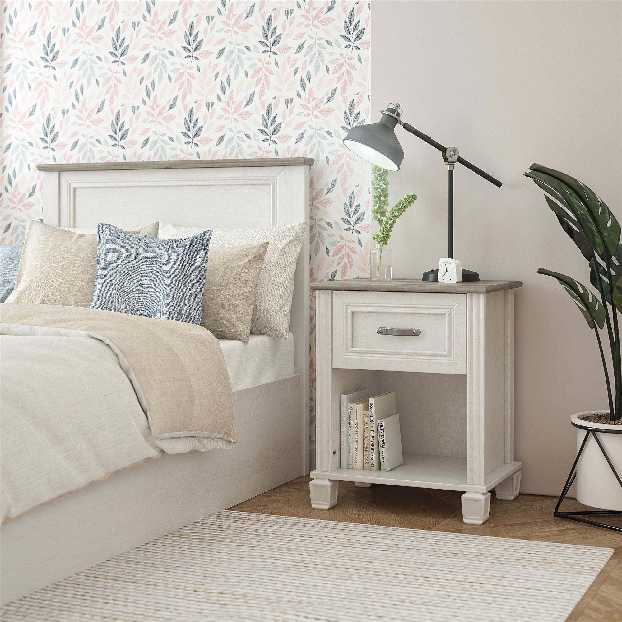 Ameriwood Home Rue Lane Nightstand - Ivory Oak