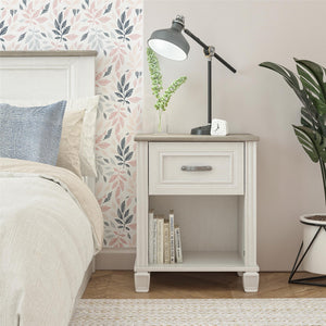 Ameriwood Home Rue Lane Nightstand - Ivory Oak