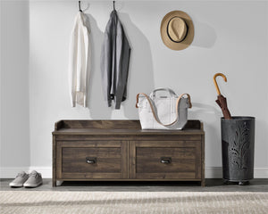 Systembuild Evolution Farmington Entryway Storage Bench - Rustic