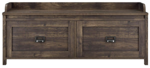 Systembuild Evolution Farmington Entryway Storage Bench - Rustic