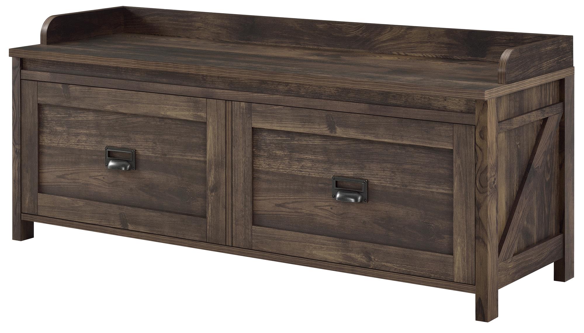 Systembuild Evolution Farmington Entryway Storage Bench - Rustic