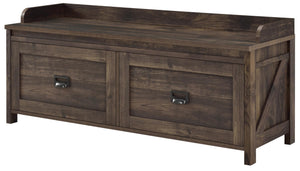 Systembuild Evolution Farmington Entryway Storage Bench - Rustic