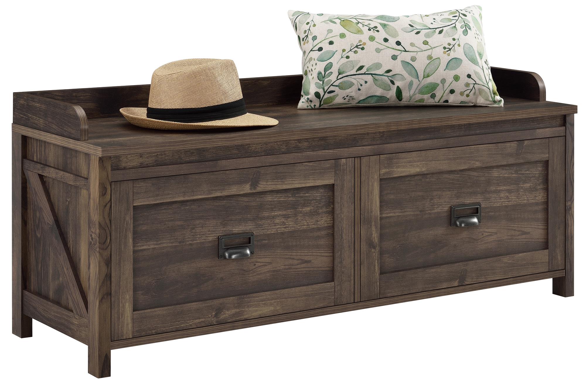 Systembuild Evolution Farmington Entryway Storage Bench - Rustic