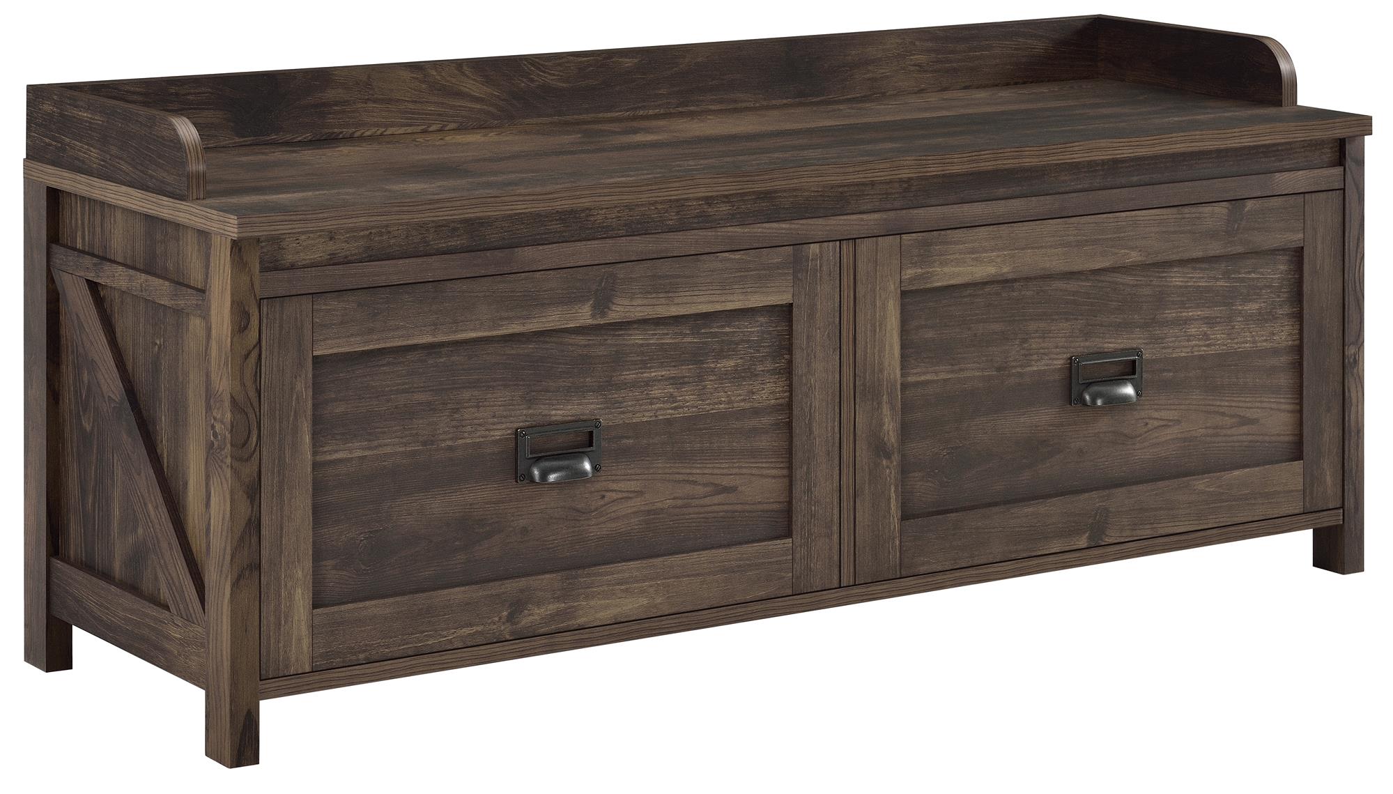 Systembuild Evolution Farmington Entryway Storage Bench - Rustic