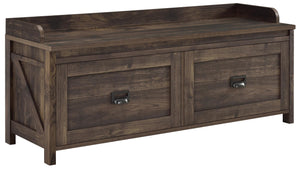 Systembuild Evolution Farmington Entryway Storage Bench - Rustic