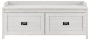 Systembuild Evolution Farmington Entryway Storage Bench - Ivory Pine