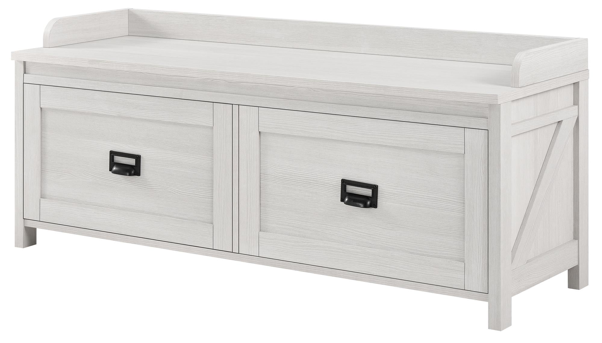 Systembuild Evolution Farmington Entryway Storage Bench - Ivory Pine