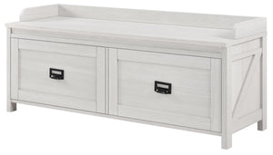 Systembuild Evolution Farmington Entryway Storage Bench - Ivory Pine