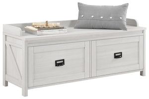 Systembuild Evolution Farmington Entryway Storage Bench - Ivory Pine