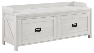 Systembuild Evolution Farmington Entryway Storage Bench - Ivory Pine