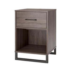 Ameriwood Home Nightstand with 1 Drawer - Distressed Gray Oak