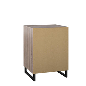 Ameriwood Home Turntable Stand - Distressed Gray Oak