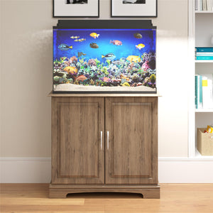 Ollie & Hutch Harbor 29 - 37 Gallon Aquarium or Terrarium Stand - Rustic Oak