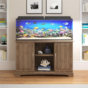 Ollie & Hutch Harbor 50 - 75 Gallon Aquarium or Terrarium Stand - Rustic Oak