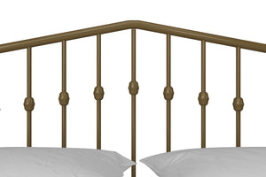 Novogratz Bushwick Metal Bed - Gold - Queen