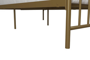 Novogratz Bushwick Metal Bed - Gold - Queen