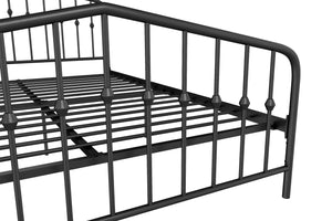 Novogratz Bushwick Metal Bed - Black - Full