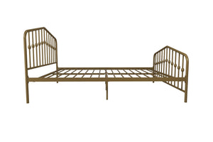 Novogratz Bushwick Metal Bed - Gold - Full