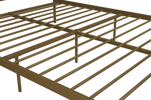 Novogratz Bushwick Metal Bed - Gold - Full