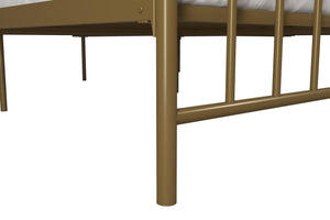 Novogratz Bushwick Metal Bed - Gold - King