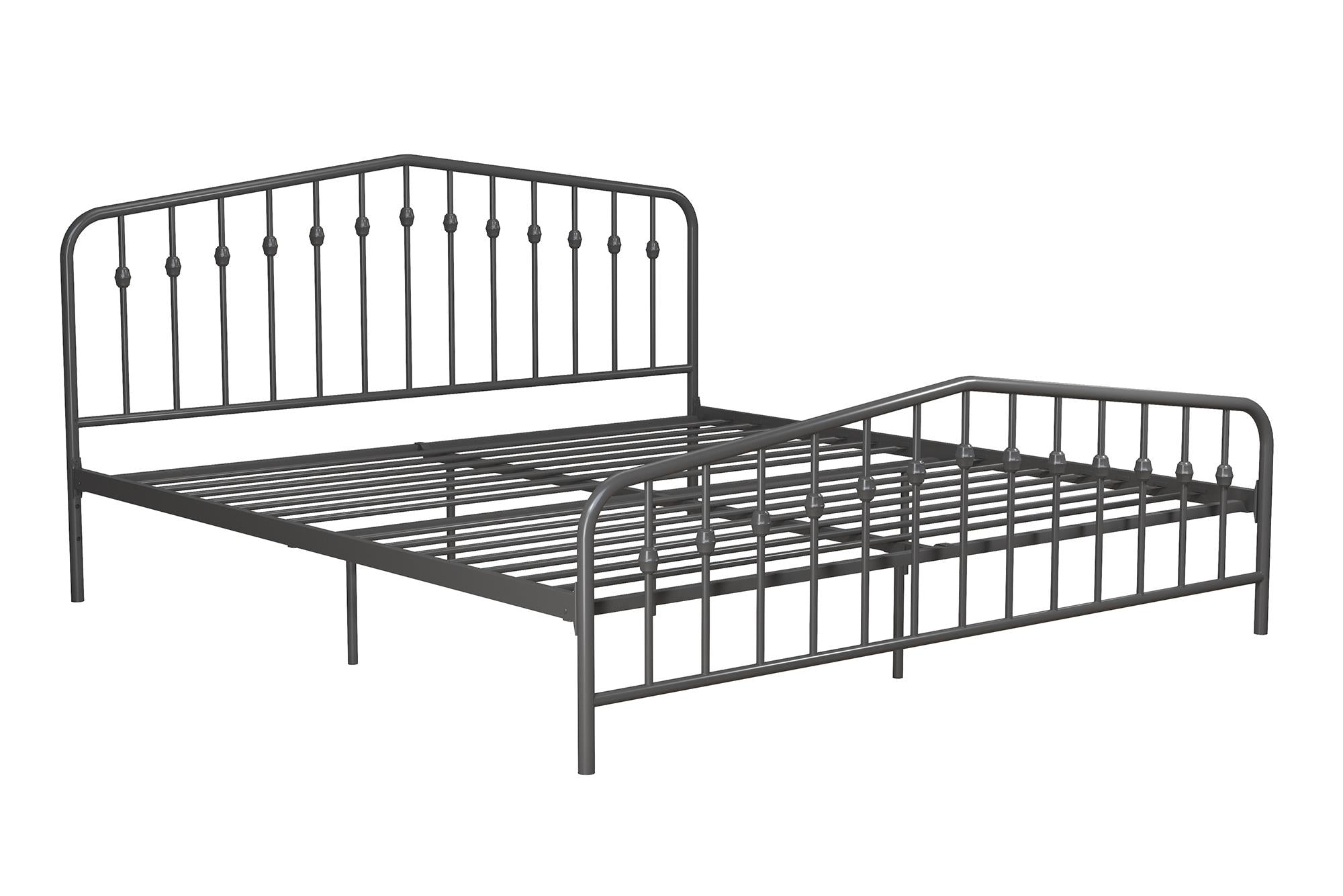 Novogratz Bushwick Metal Bed - Gray - King